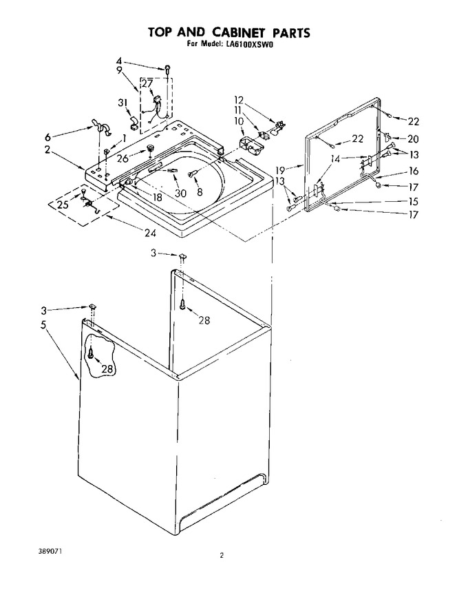 Diagram for LA6100XSW0