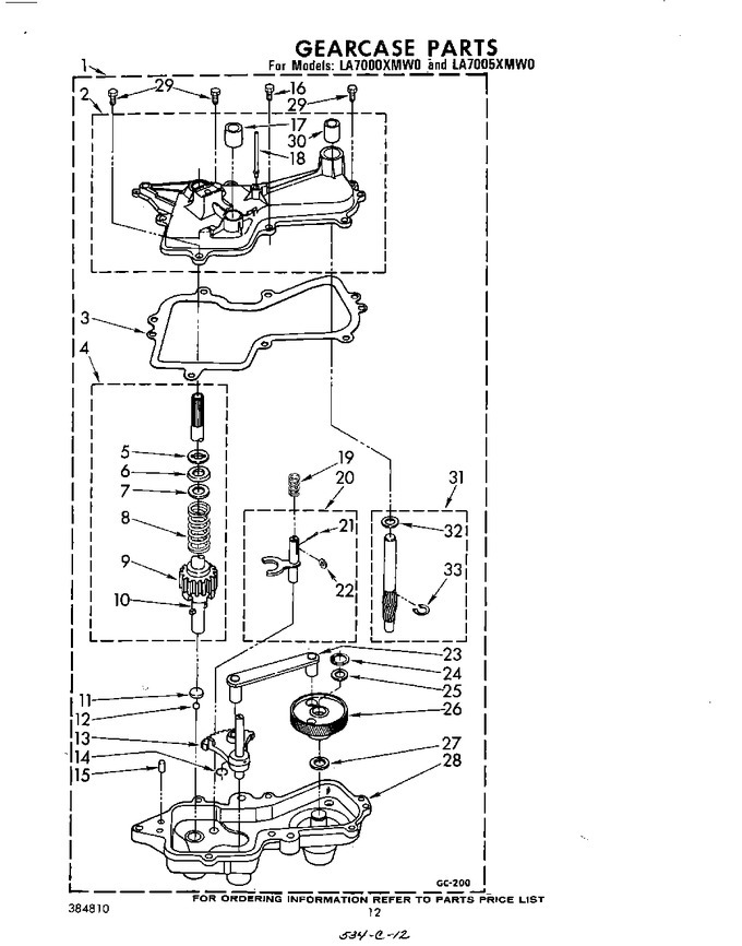 Diagram for LA7000XMW0