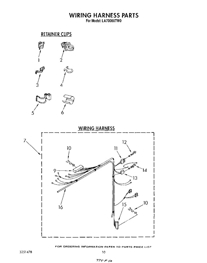 Diagram for LA7000XTW0