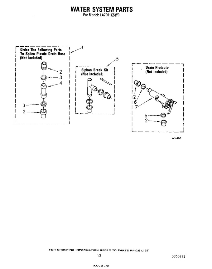 Diagram for LA7001XSW0