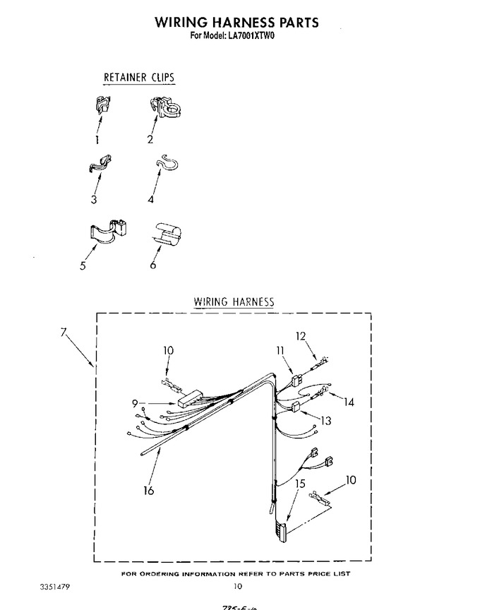 Diagram for LA7001XTW0