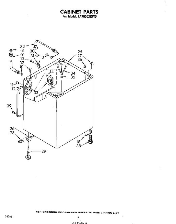 Diagram for LA7500XKW0