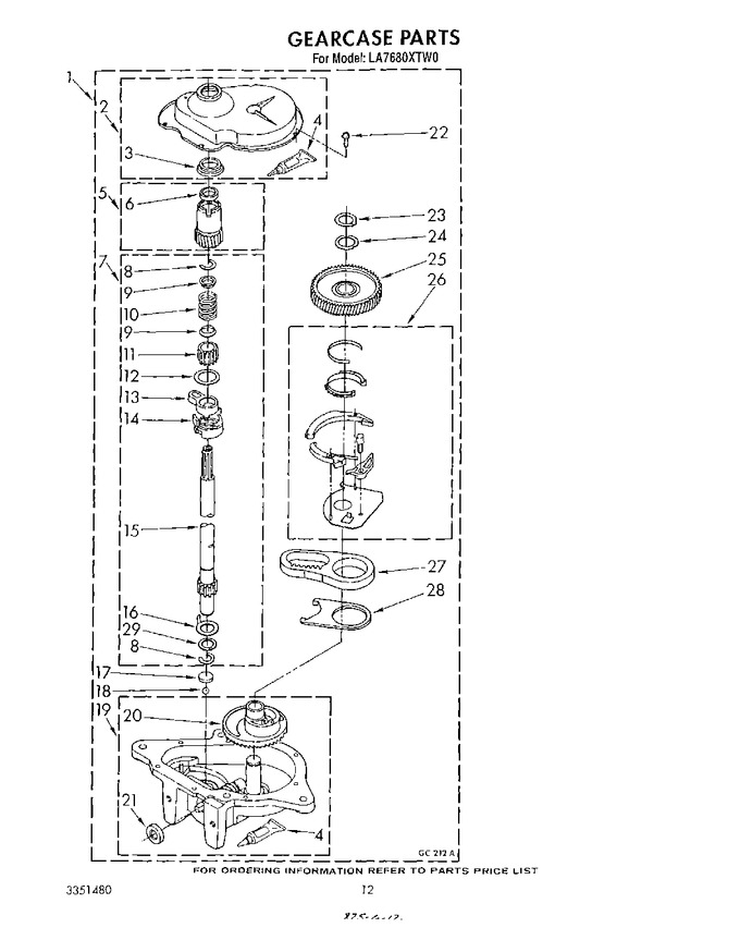 Diagram for LA7680XTW0