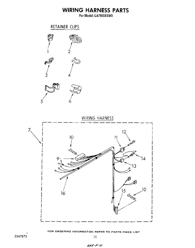 Diagram for LA7800XSW0