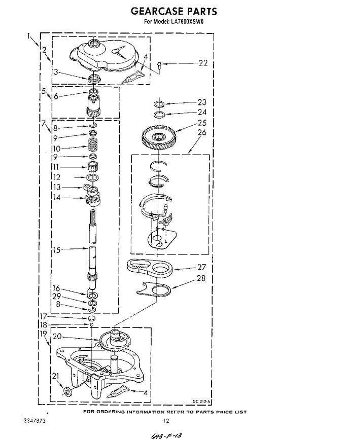 Diagram for LA7800XSW0