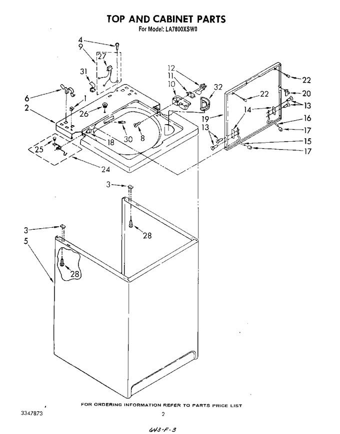 Diagram for LA7800XSW0