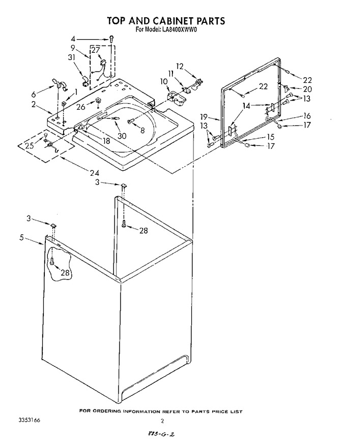 Diagram for LA8400XWM0