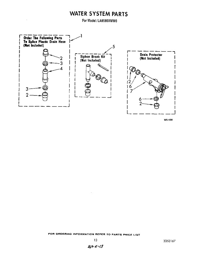 Diagram for LA8580XWM0