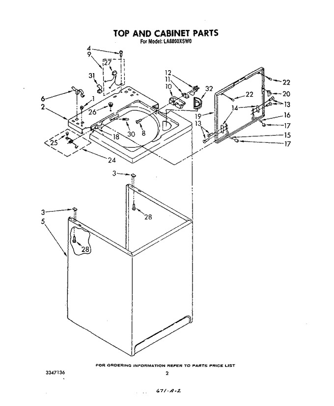 Diagram for LA8800XSW0