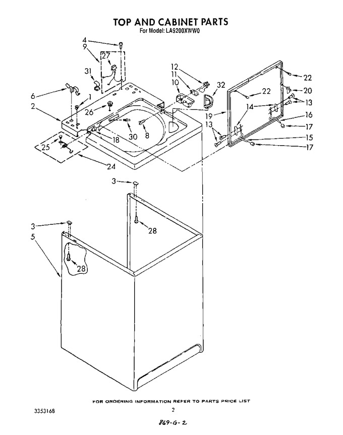 Diagram for LA9200XWF0