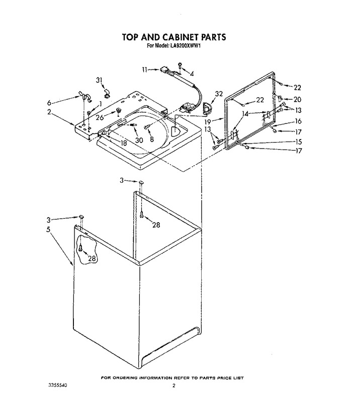 Diagram for LA9200XWG1