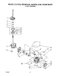 Diagram for 06 - Brake, Clutch, Gearcase, Motor And Pump