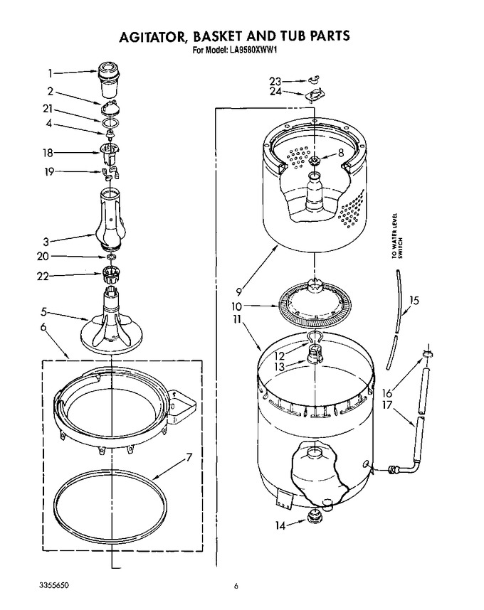 Diagram for LA9580XWM1