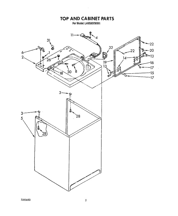 Diagram for LA9580XWG1