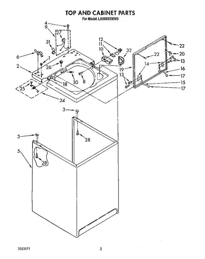 Diagram for LA9680XWM0