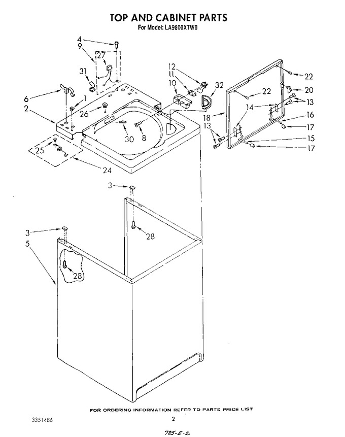 Diagram for LA9800XTG0