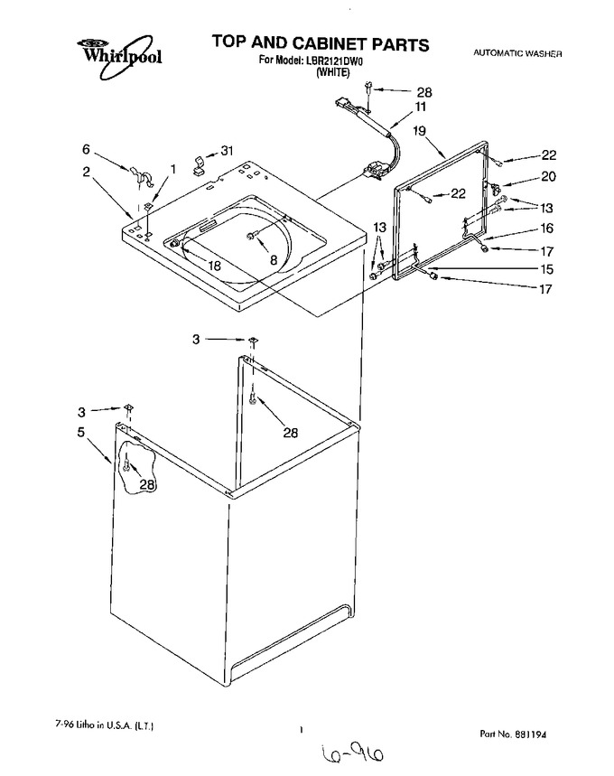 Diagram for LBR2121DW0