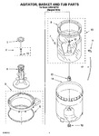 Diagram for 03 - Agitator, Basket And Tub Parts