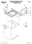 Diagram for 01 - Top And Cabinet Parts