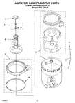 Diagram for 03 - Agitator, Basket And Tub Parts