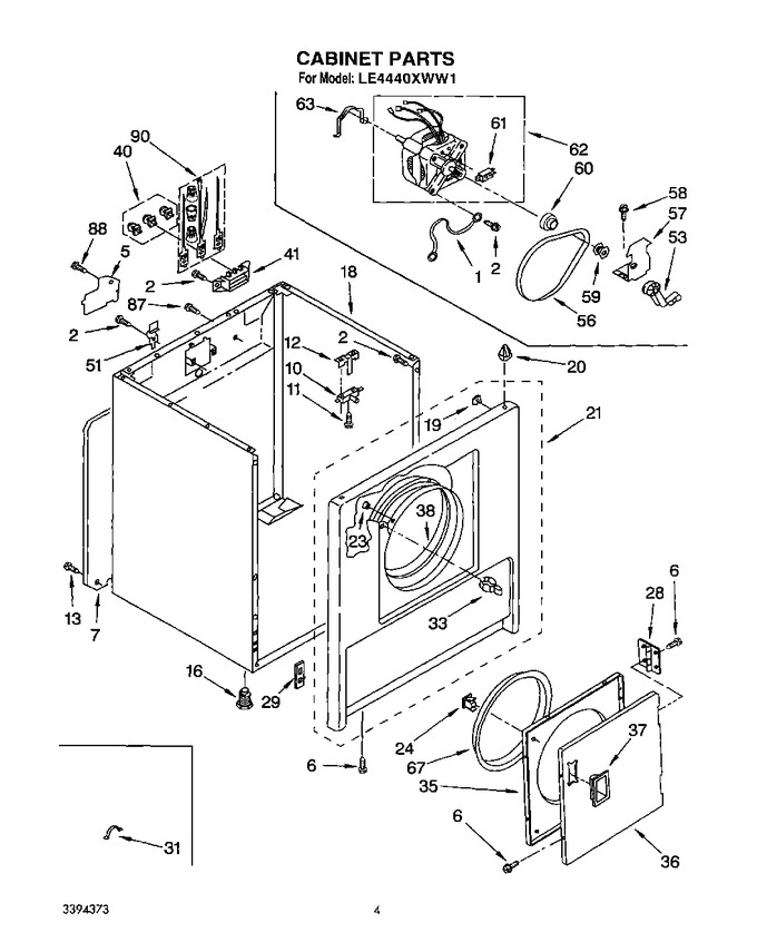 Diagram for LE4440XWW1