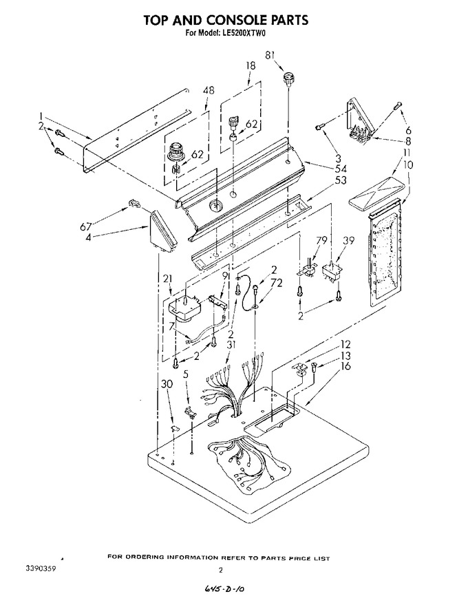 Diagram for LE5200XTG0