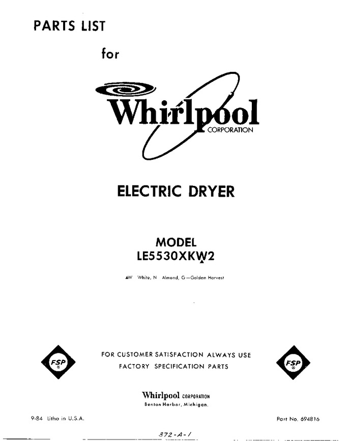 Diagram for LE5530XKW2