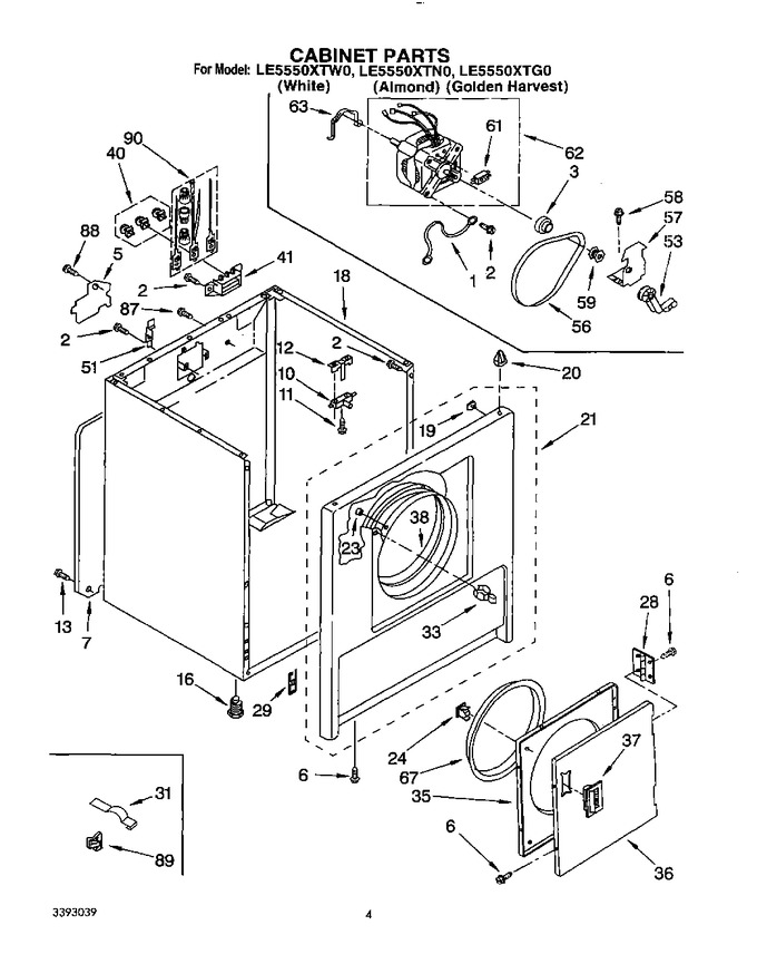 Diagram for LE5550XTN0