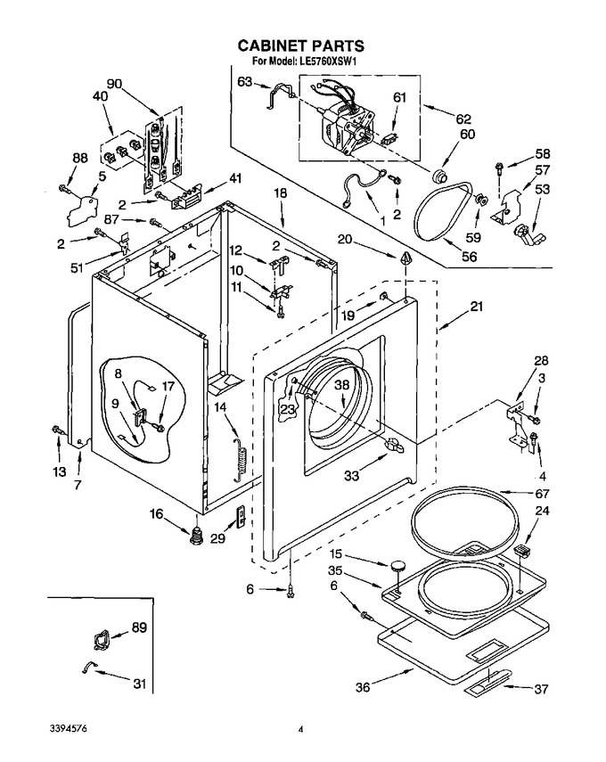 Diagram for LE5760XSN1