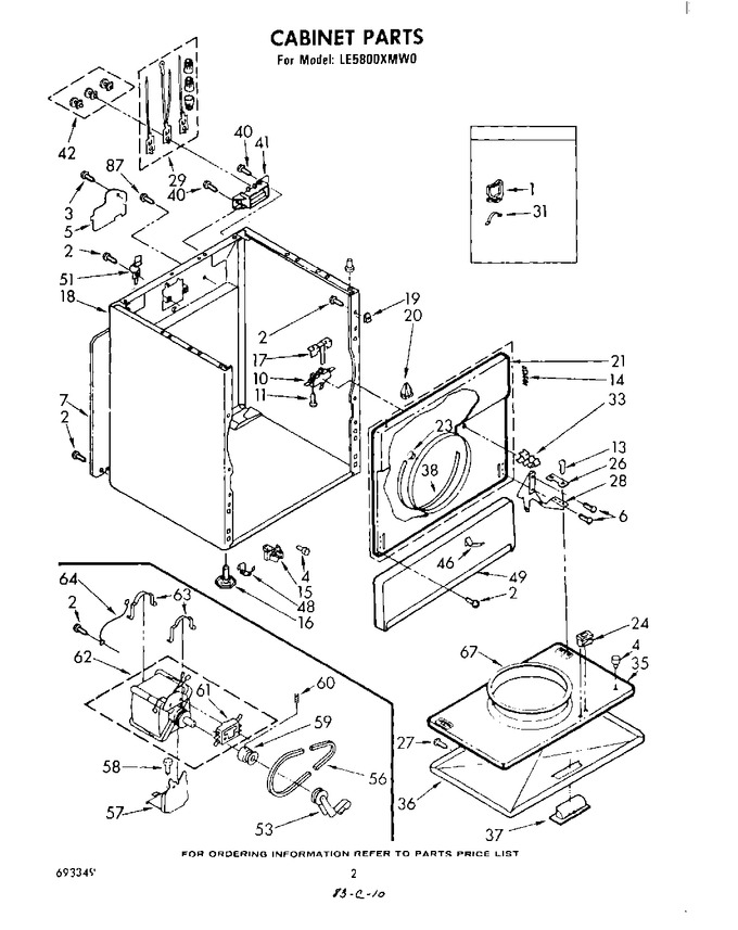 Diagram for LE5800XMW0