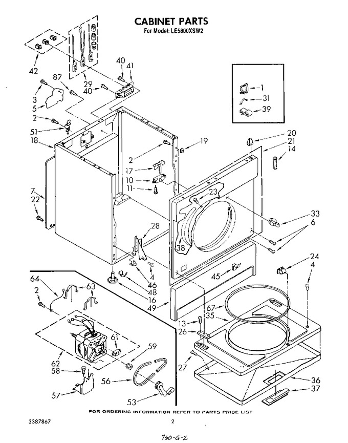 Diagram for LE5800XSW2