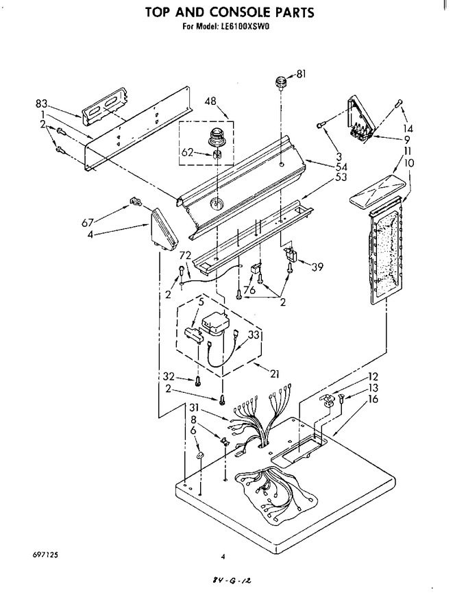 Diagram for LE6100XSW0