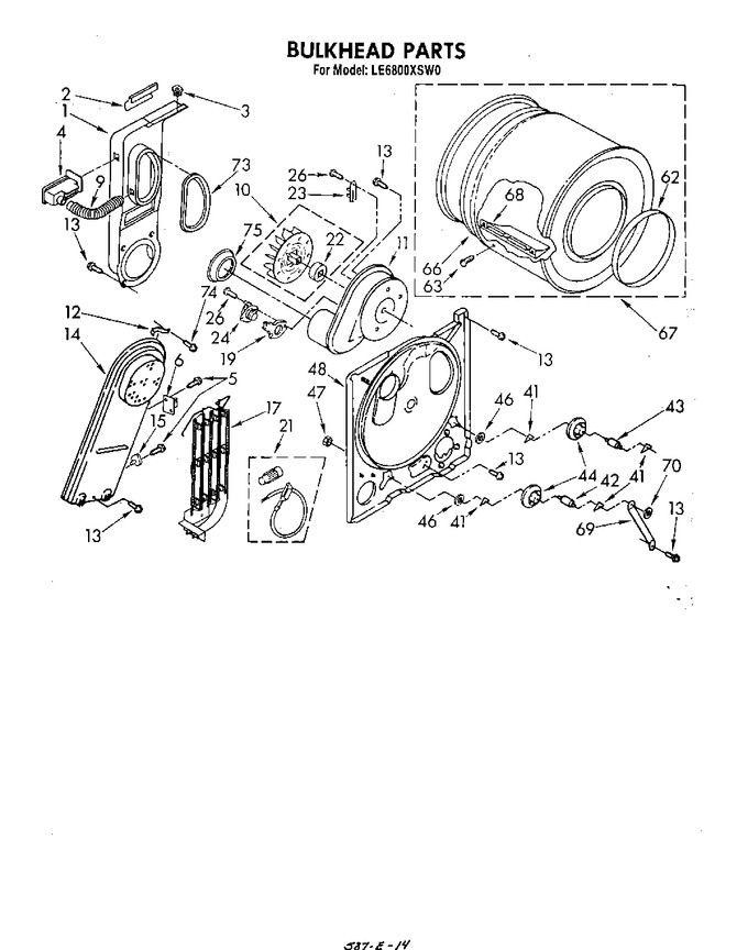 Diagram for LE6800XSW0