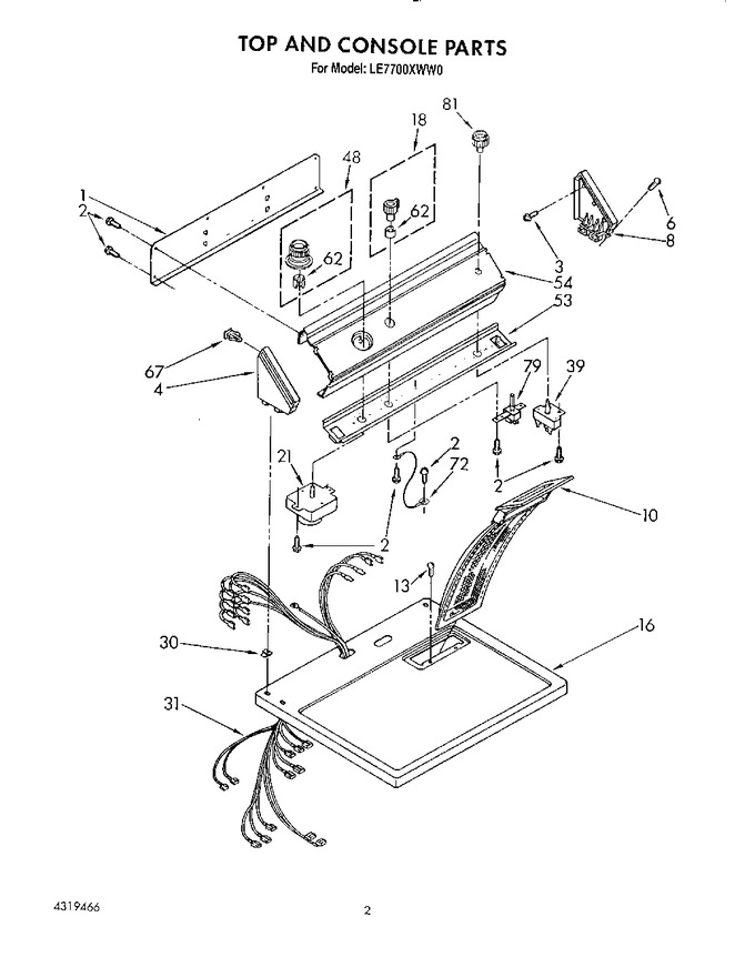 Diagram for LE7700XWN0