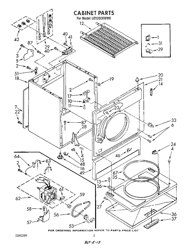 Diagram for LE9200XWN0