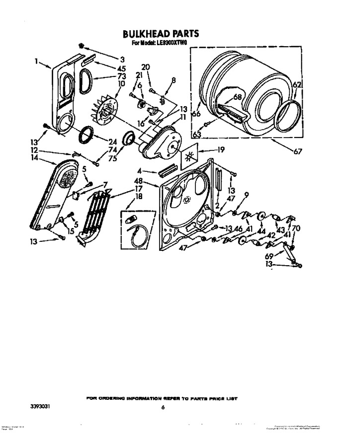 Diagram for LE9300XTW0