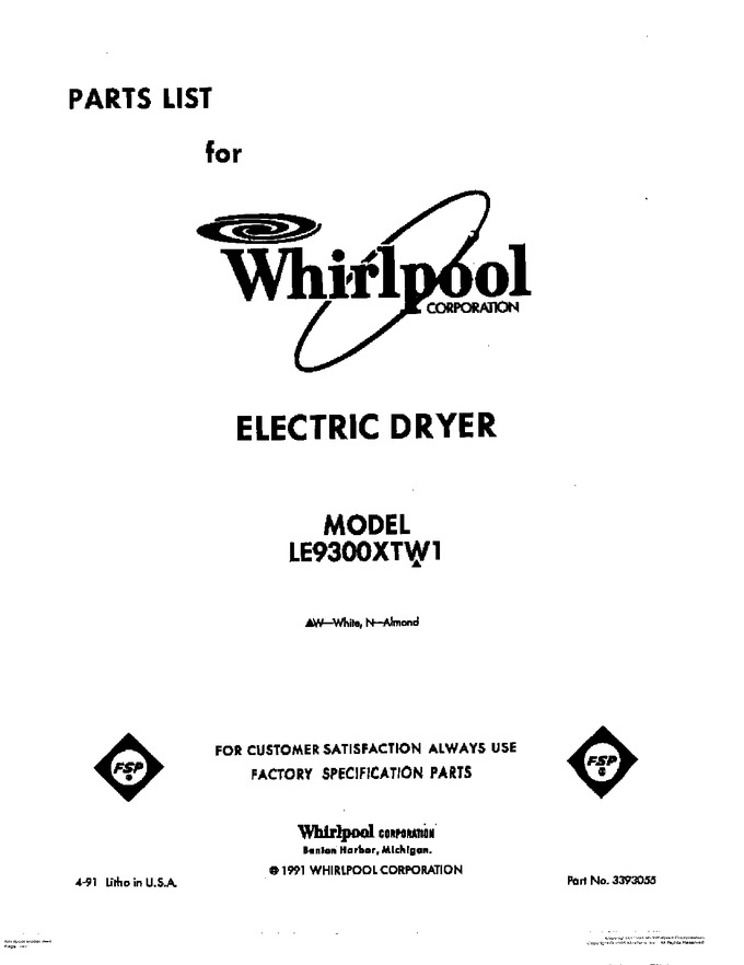 Diagram for LE9300XTN1