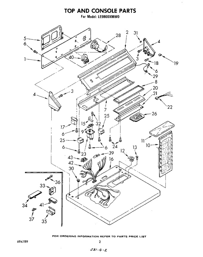 Diagram for LE9800XMW0