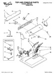 Diagram for 01 - Top And Console Parts