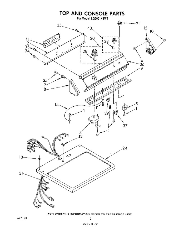 Diagram for LG2001XSW0