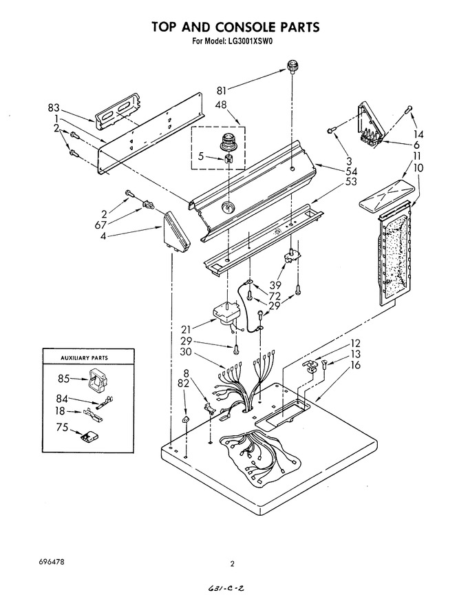 Diagram for LG3001XSW0