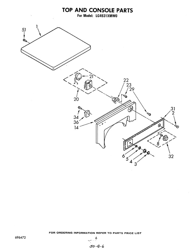 Diagram for LG4931XMW0