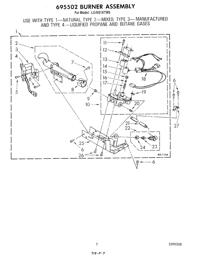 Diagram for LG4931XTW0