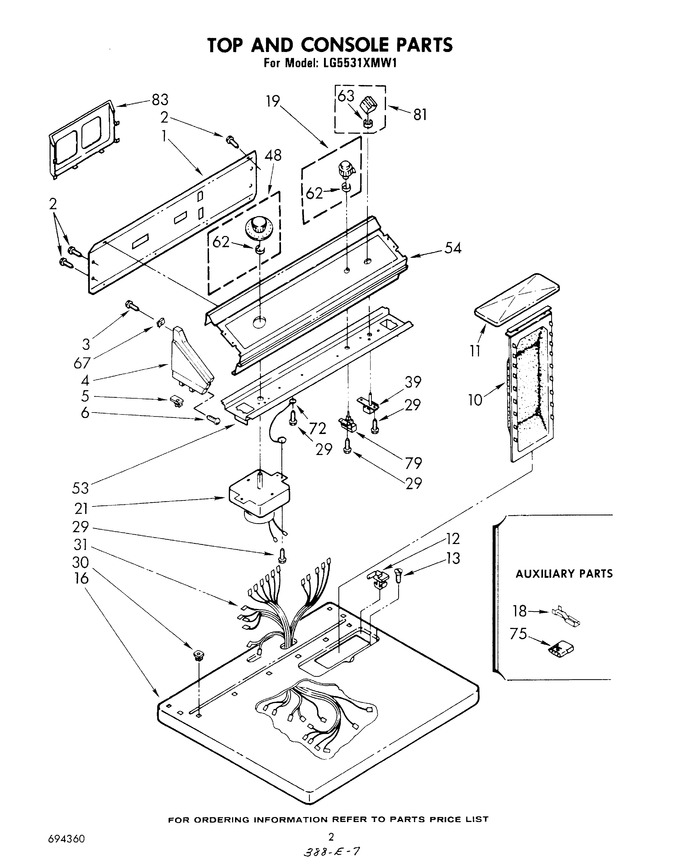 Diagram for LG5531XMW1