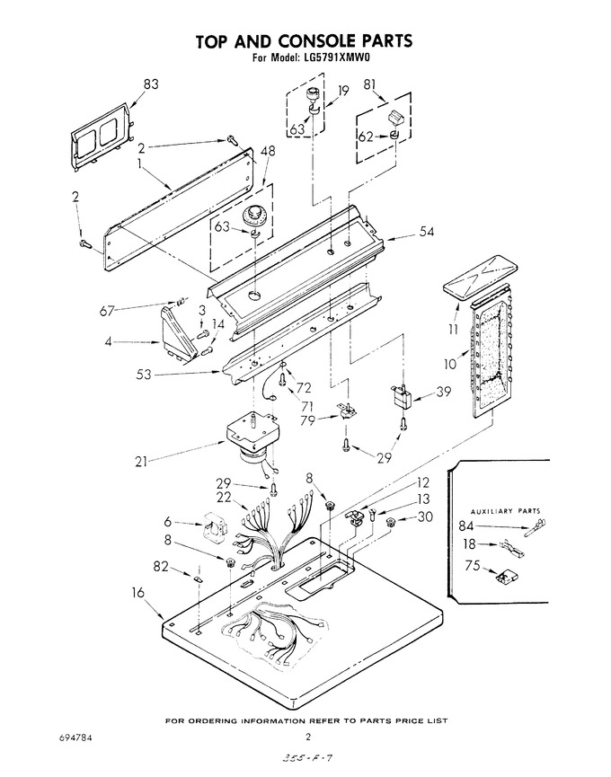 Diagram for LG5791XMW0