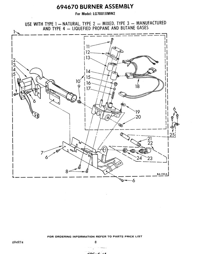 Diagram for LG7001XMW2