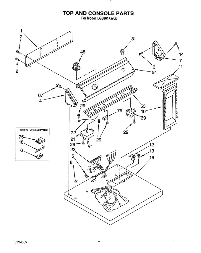 Diagram for LG8861XWQ0