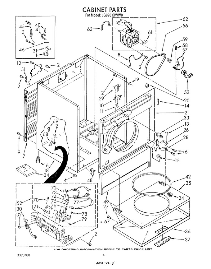 Diagram for LG9201XWN0