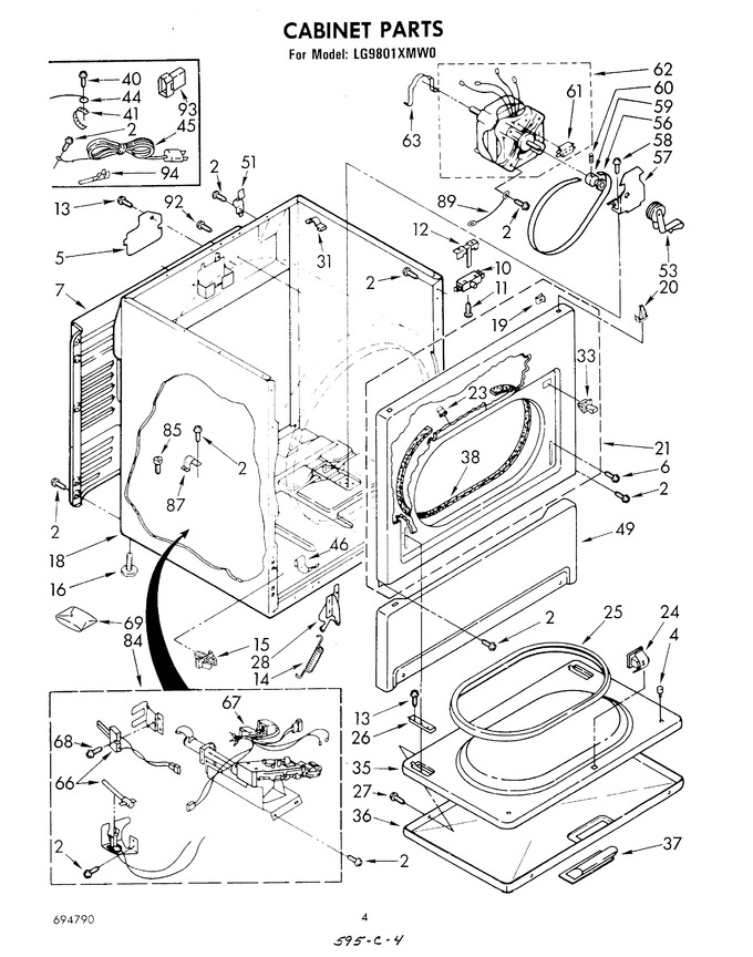 Diagram for LG9801XMW0