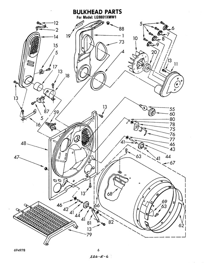 Diagram for LG9801XMW1